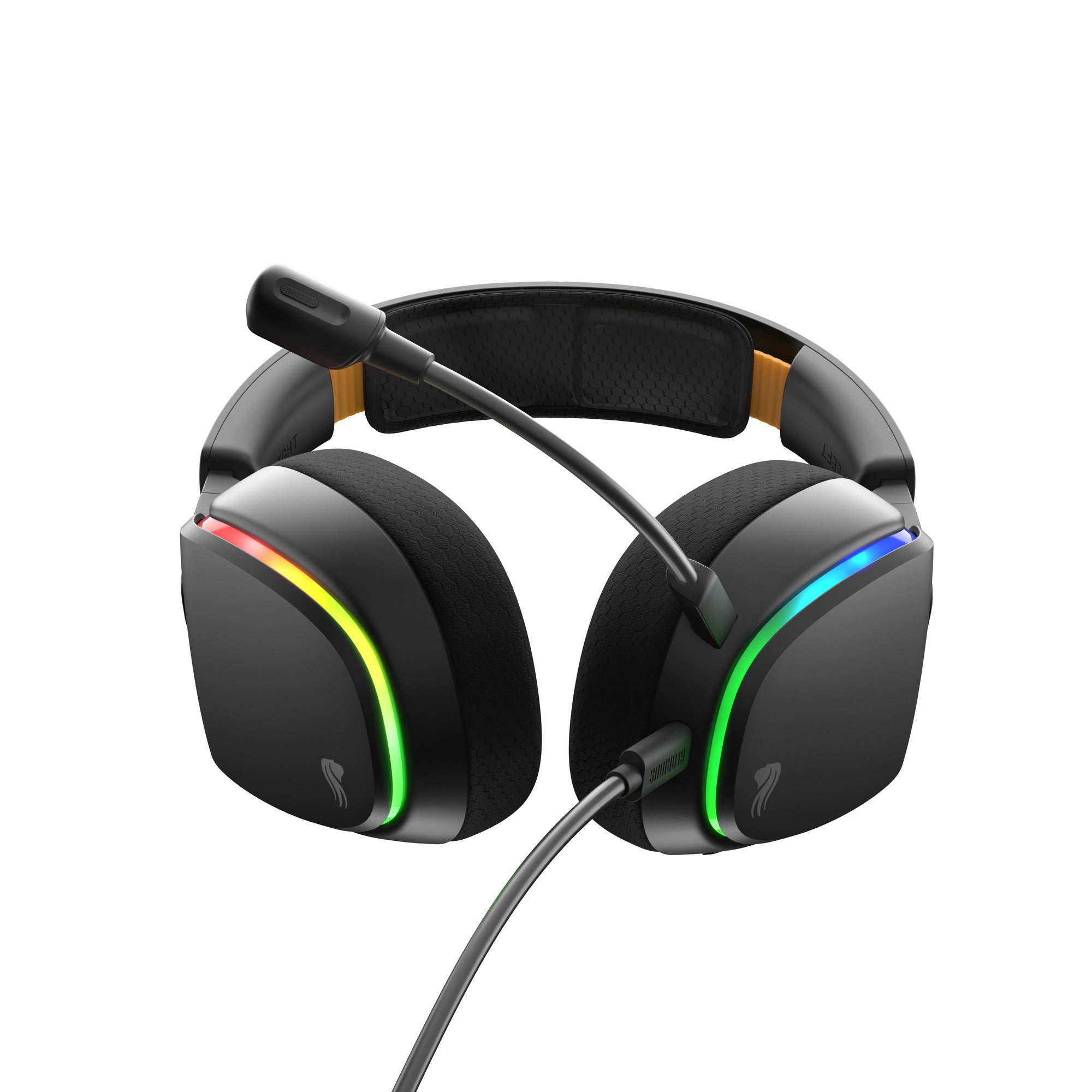 Glorious ghs eternal rgb - stereo rgb gamingheadset over-ear gaming headset (zwart, pc, ps5, ps4, switch, usb-c)