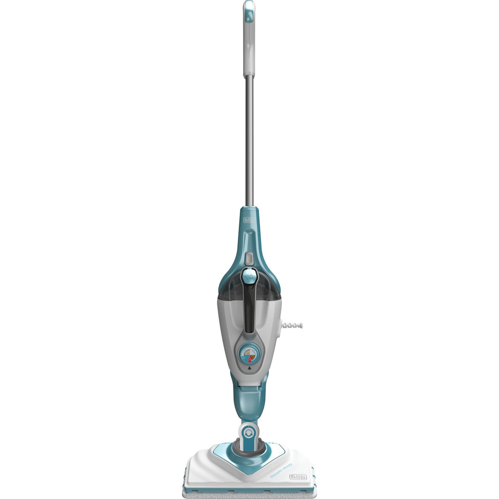 Black+decker 1600w steam-mop bhsm1615dam-qs stoomreiniger (wit blauw, incl. steamitt, deltavoet en 17 accessoires)