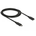 Delock usb-c verlengkabel (zwart, 2 meter)