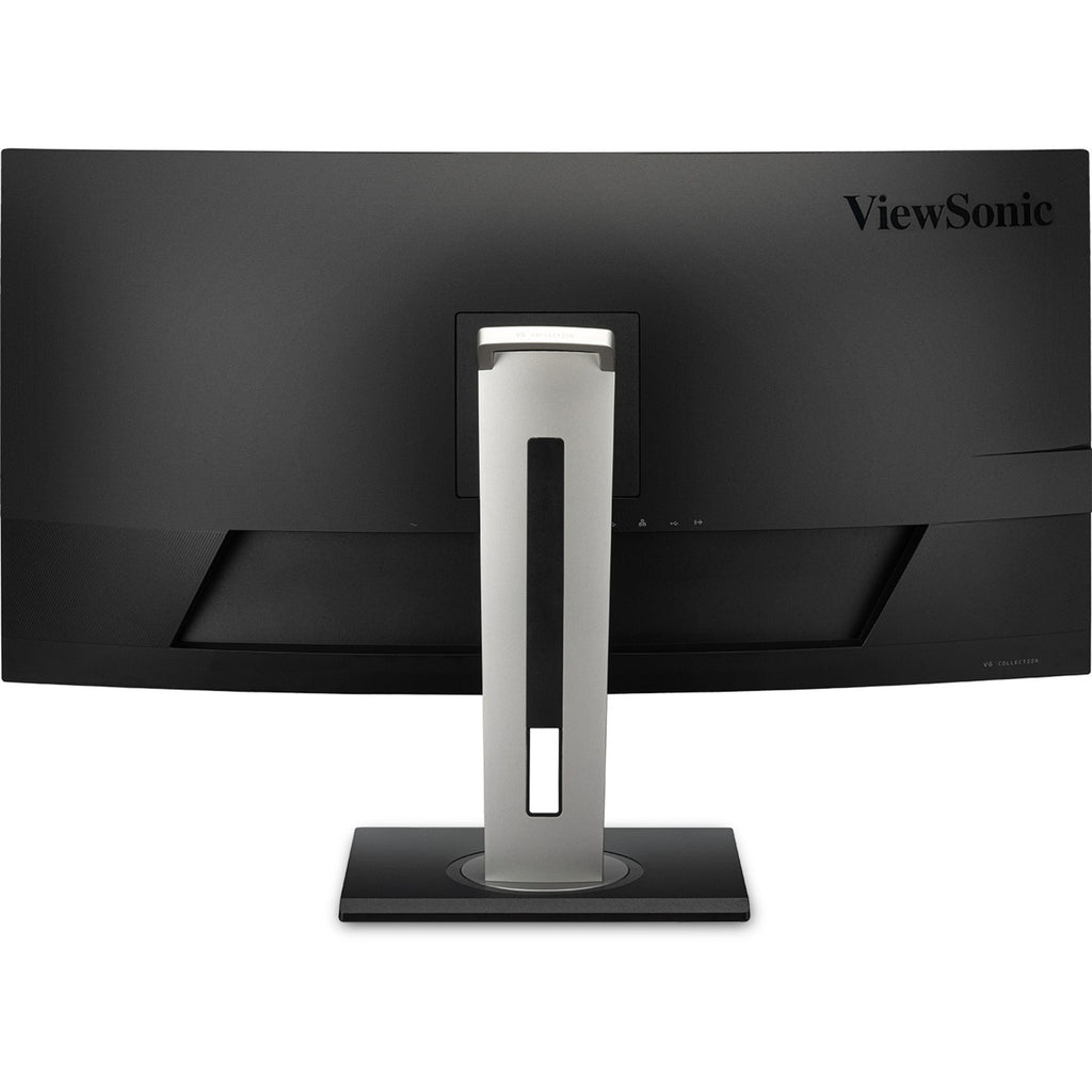 Viewsonic uwqhd curved docking monitor vg3456c 34 ultrawide (zwart (mat), 2x hdmi, 1x displayport, usb-a, usb-b, usb-c, lan, audio)