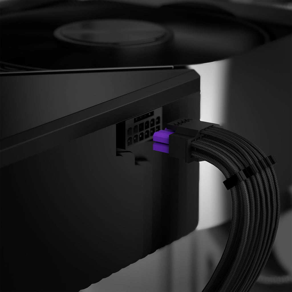 Nzxt c1000 gold core modulaire 1000 watt voeding (zwart, 1x 12v-2x6, 3x pcie)