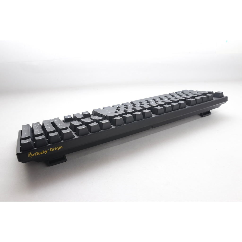 Ducky origin phantom black mechanisch toetsenbord (zwart, us lay-out (qwerty), cherry mx brown, 100%, hot swap, pbt double-shot keycaps)