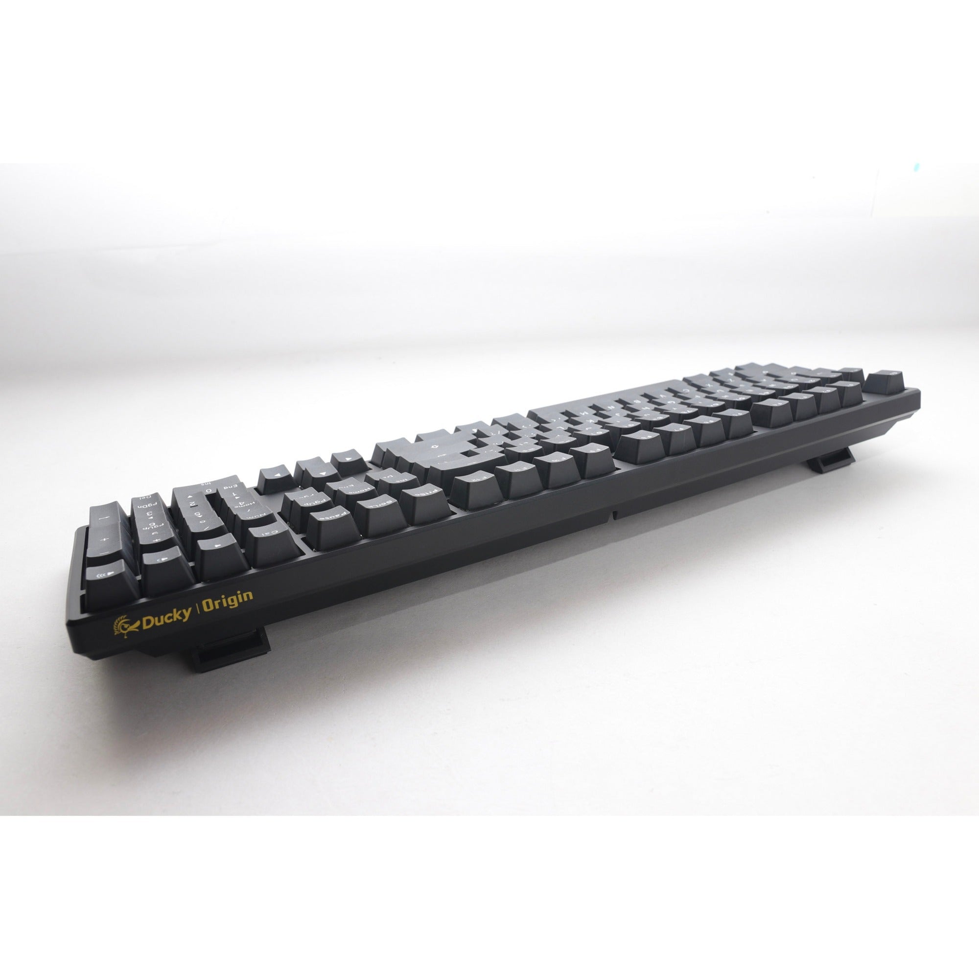Ducky origin phantom black mechanisch toetsenbord (zwart, us lay-out (qwerty), cherry mx brown, 100%, hot swap, pbt double-shot keycaps)