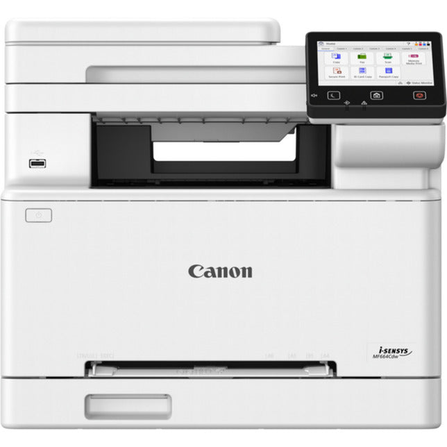 Canon i-sensys mf664cdw all-in-one kleurenlaserprinter (grijs zwart, kopie, scan, usb, lan, wlan)