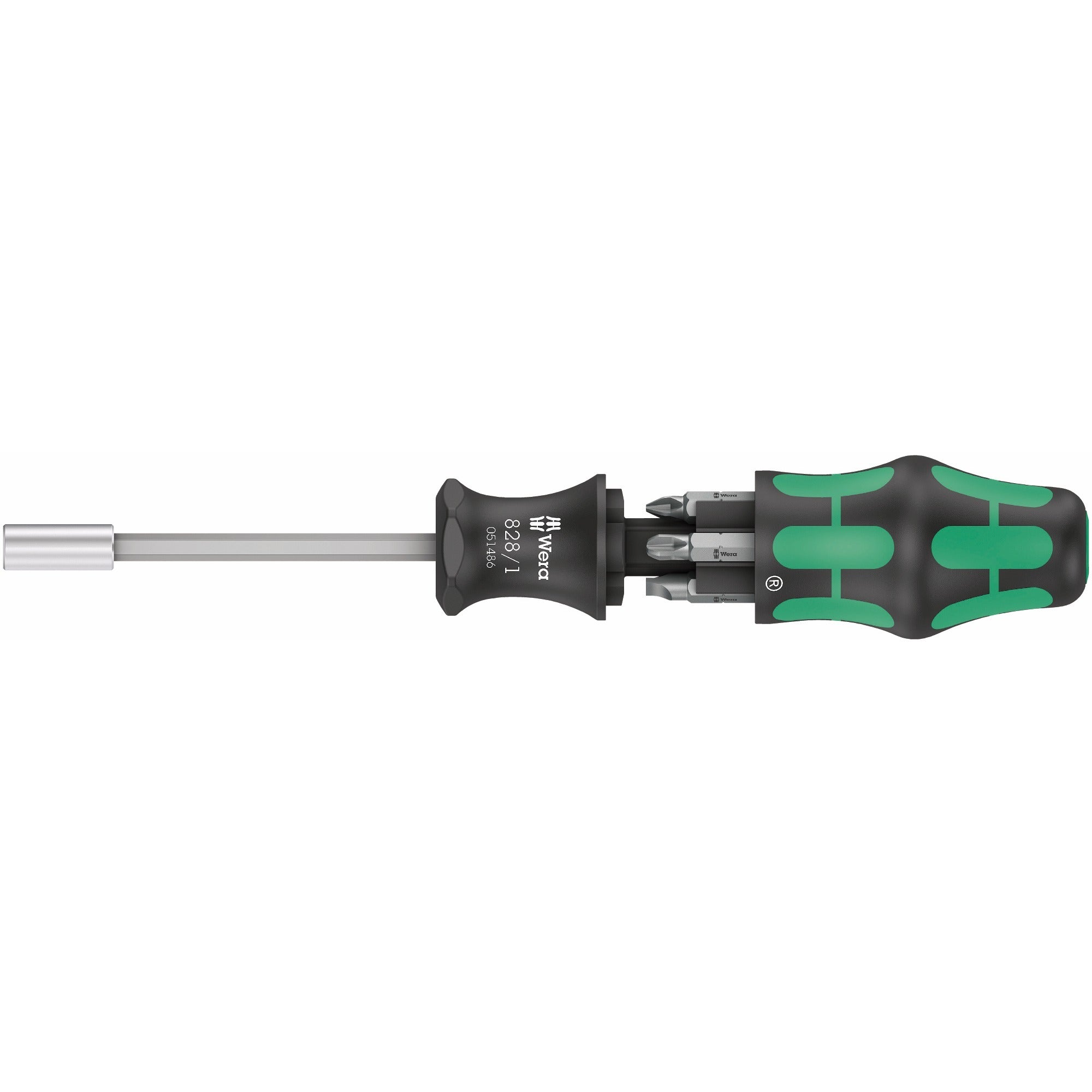 Wera kraftform kompakt 27 set 2 bitset (zwart groen, 7‑delig)