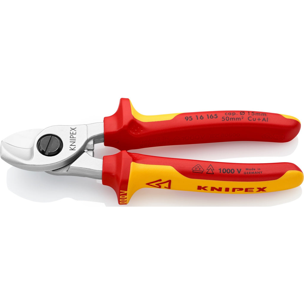 Knipex 95 16 165 kabelschaar vde - professioneel en krachtig knipgereedschap