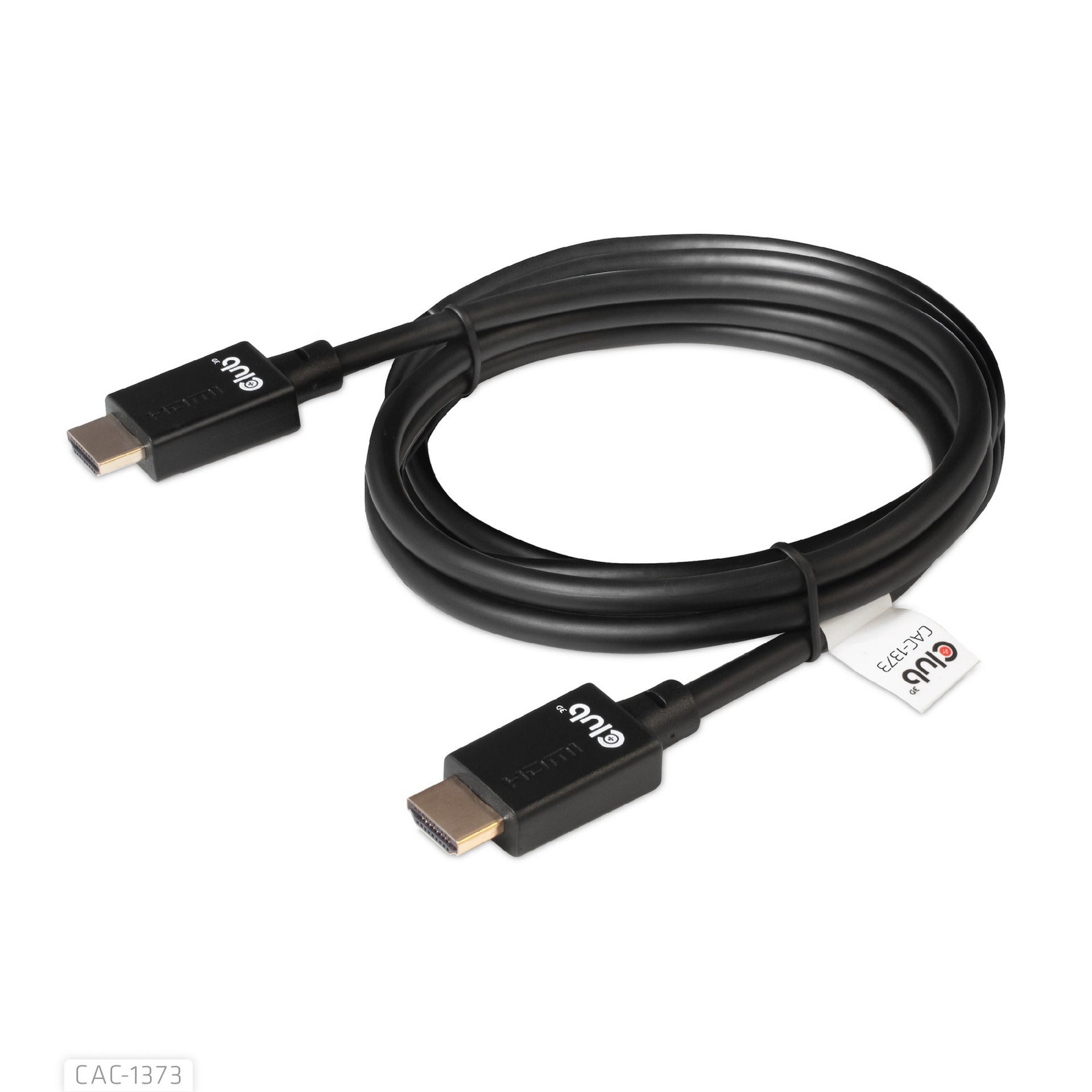 Club 3d ultra high speed hdmi 2.1 gecertificeerde kabel male-male (zwart, 3 meter, 4k 120hz, 8k 60hz, 48gbps)