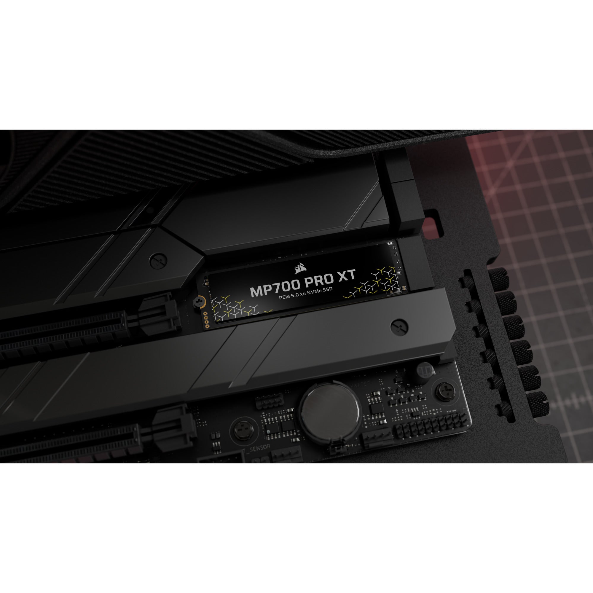 Corsair mp700 pro xt 1 tb ssd (zwart, pcie gen5 x4 nvme 2.0, m.2 2280, 3d tlc nand)