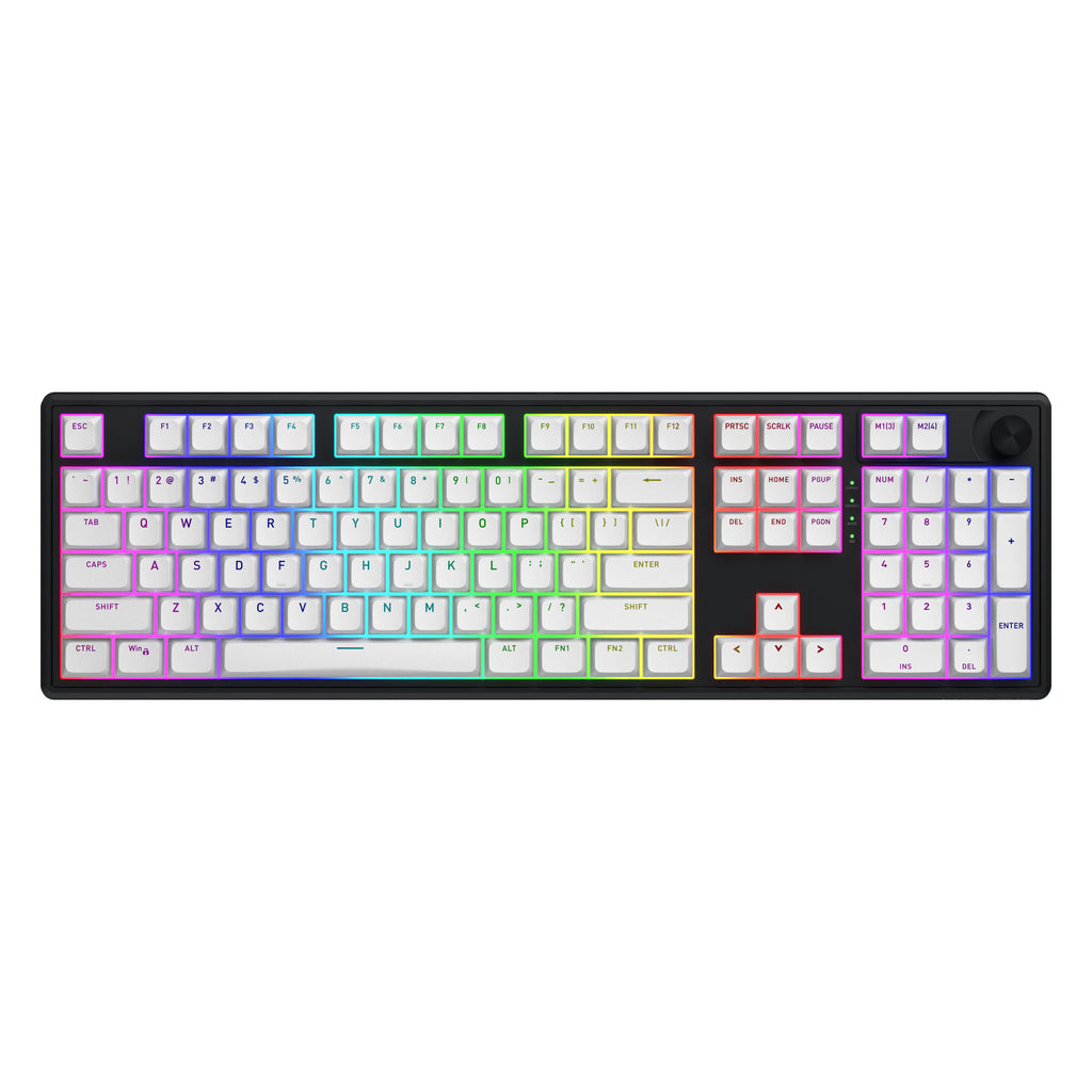 Hator skyfall wireless rgb mechanisch gaming toetsenbord (zwart, us lay-out (qwerty), hator aurum lemon, 100%, rgb, double shot abs, hot-swap, 2.4ghz bluetooth usb-c)