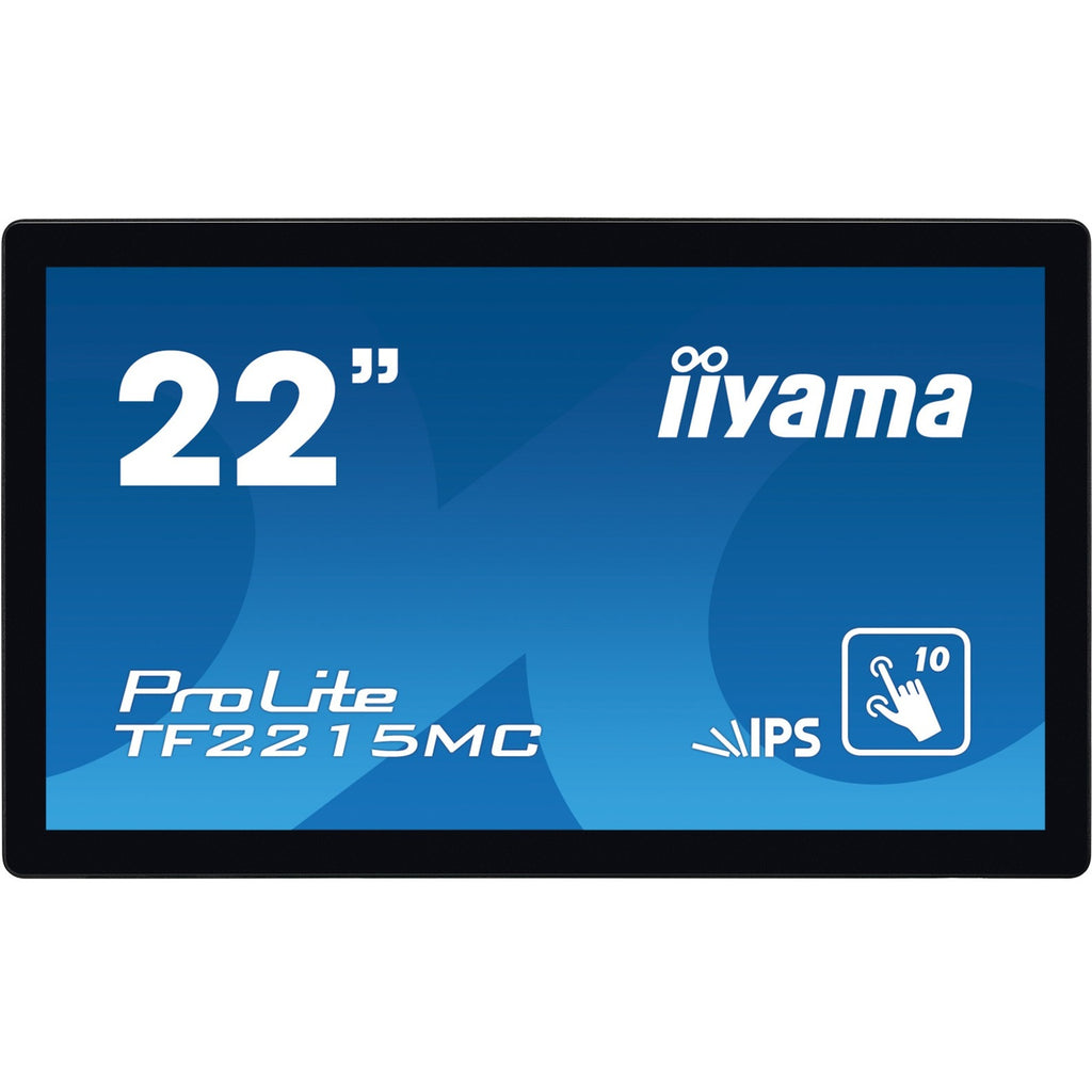 Iiyama prolite tf2215mc-b2 21.5 monitor (zwart, 1x displayport, 1x hdmi, 1x vga)
