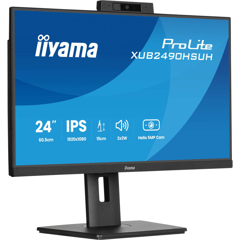 Iiyama prolite xub2490hsuh-b2 23.8 monitor (zwart, hdmi, displayport, 3x usb-a)