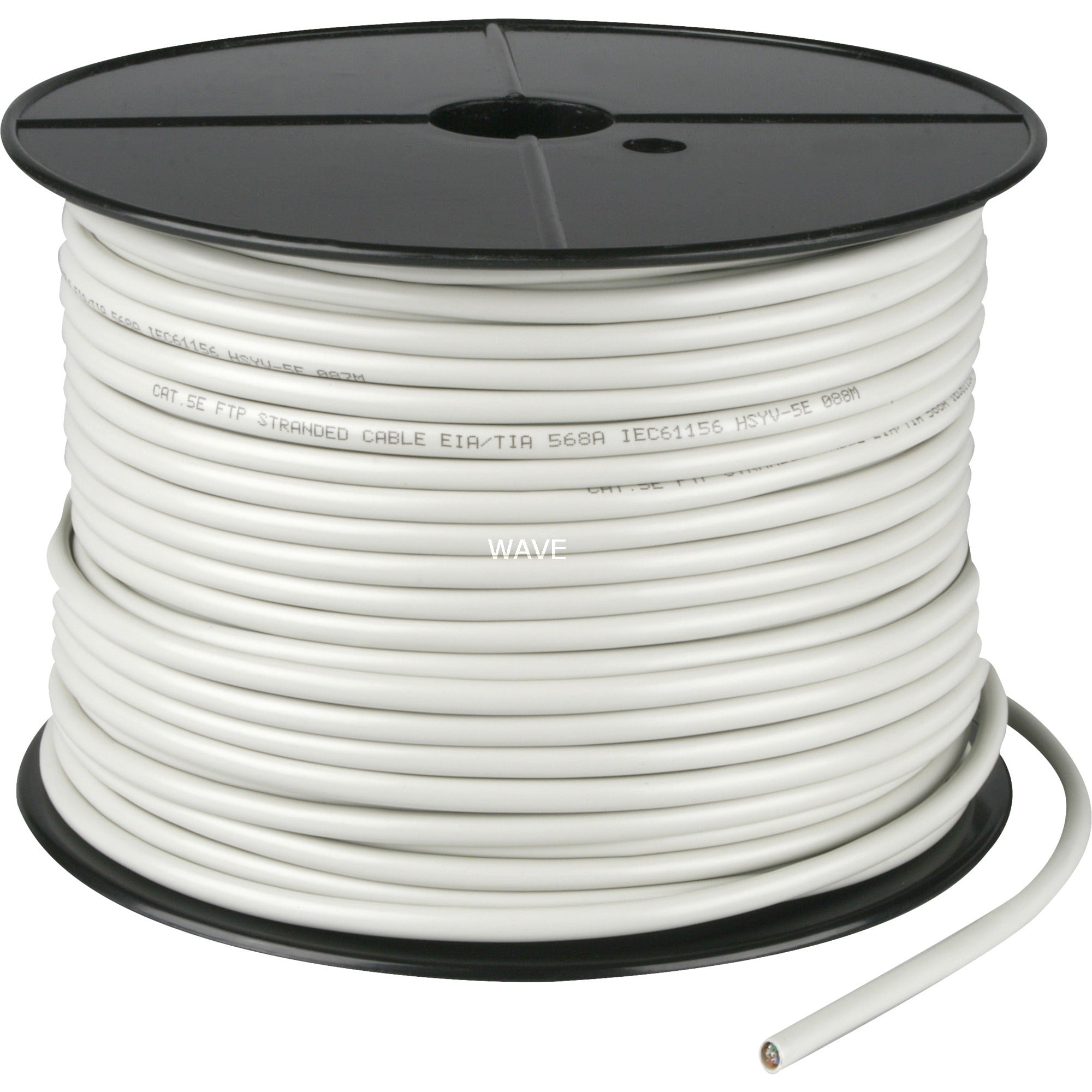 Goobay patchkabel rj-45 f utp met cat.5e (grijs, 100 meter, kabelrol, flexibel)
