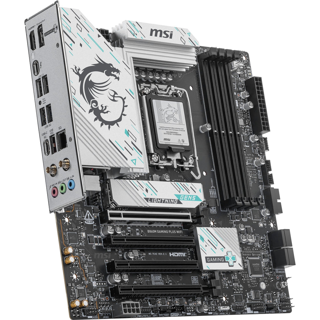 Msi b860m gaming plus wifi socket 1851 moederbord (raid, 5gb-lan, wi-fi 7, bt, sound, µatx)
