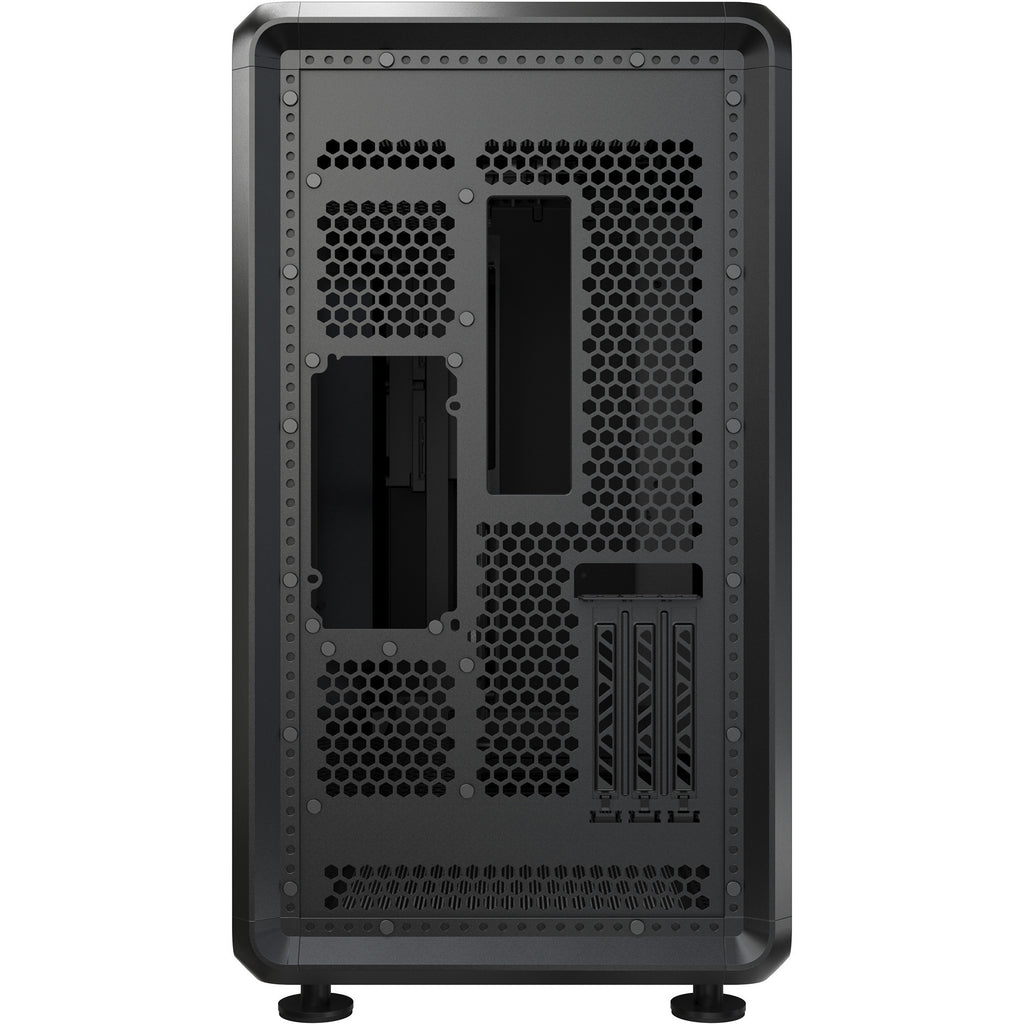 Cooler master masterframe 360 stage mirror midi tower behuizing (zwart | 2x usb-a | 1x usb-c | rgb | tempered glass)