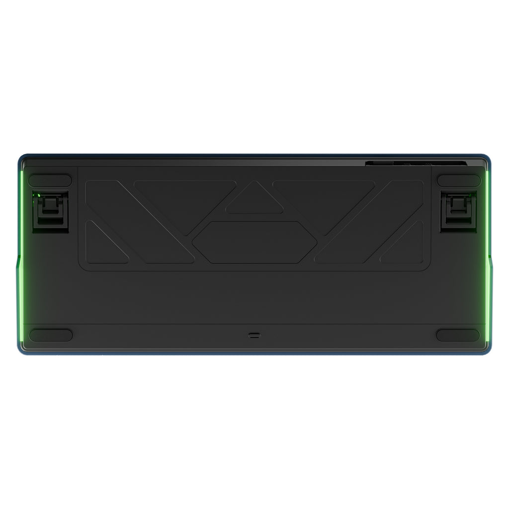 Ducky ok-m-75 rgb mechanisch toetsenbord (zwart, us lay-out (qwerty), ktt linear, 75%, rgb, hot-swap, pbt, 2.4 ghz | bluetooth | usb-c)