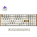 Keychron k4 he-q1 special edition mechanisch toetsenbord (wit, us lay-out (qwerty), gateron double-rail magnetic nebula, 96%, osa double-shot keycaps, hot swap, bluetooth | usb-c | 2.4 ghz)