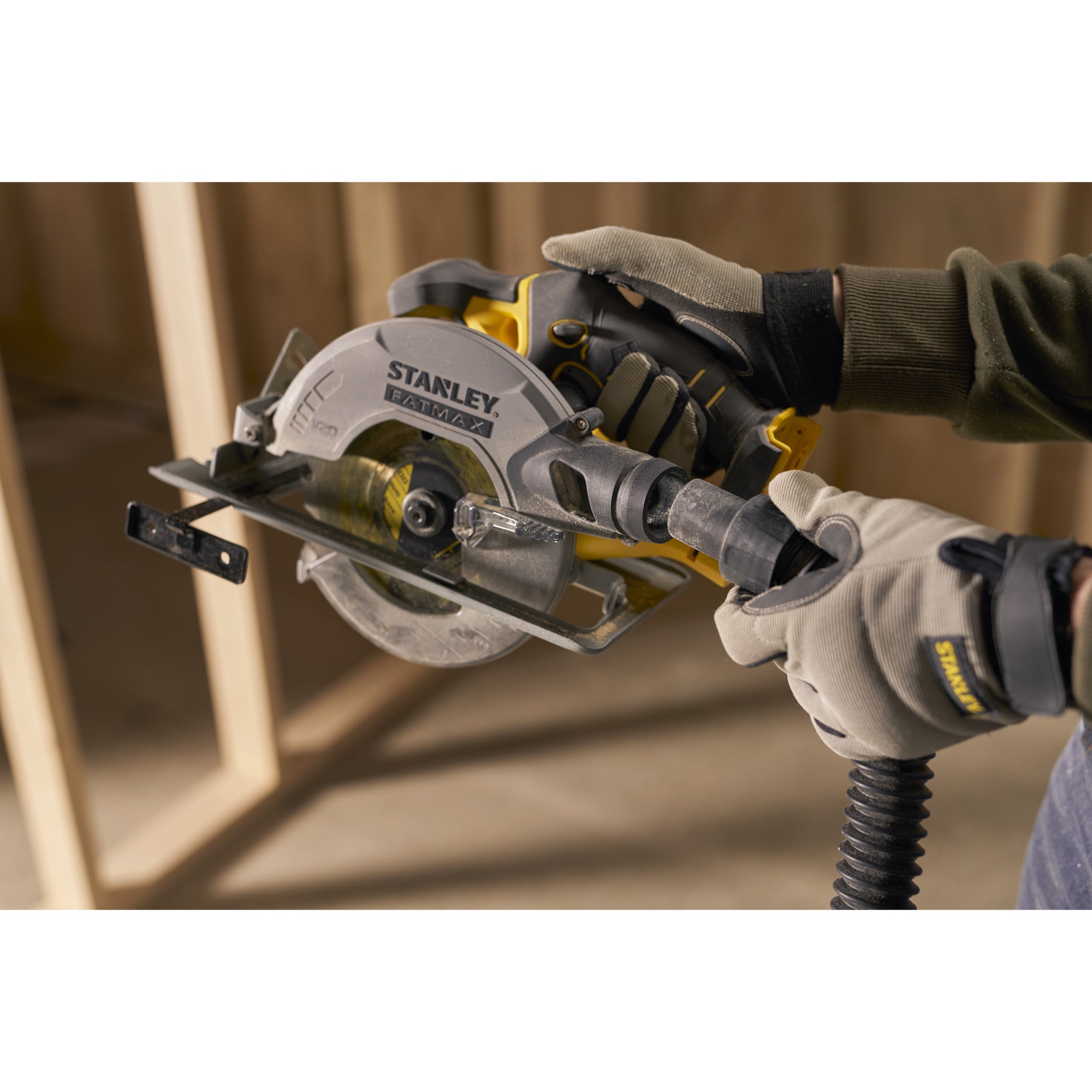 Stanley fatmax v20 18v handcirkelzaag (zwart geel, accu en oplader niet inbegrepen)