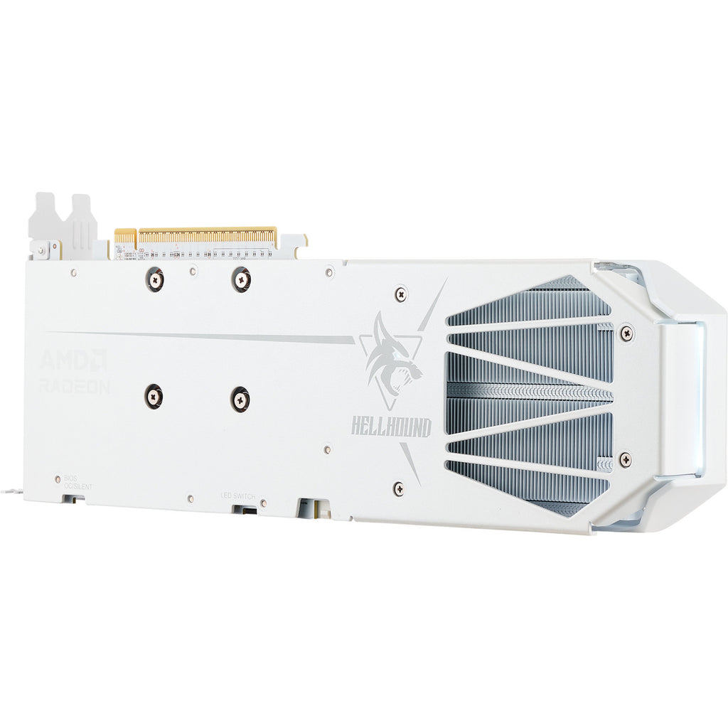 Powercolor radeon rx 9060 xt hellhound spectral white 16g grafische kaart (wit, rdna4, gddr6, 2x displayport, 1x hdmi 2.1)