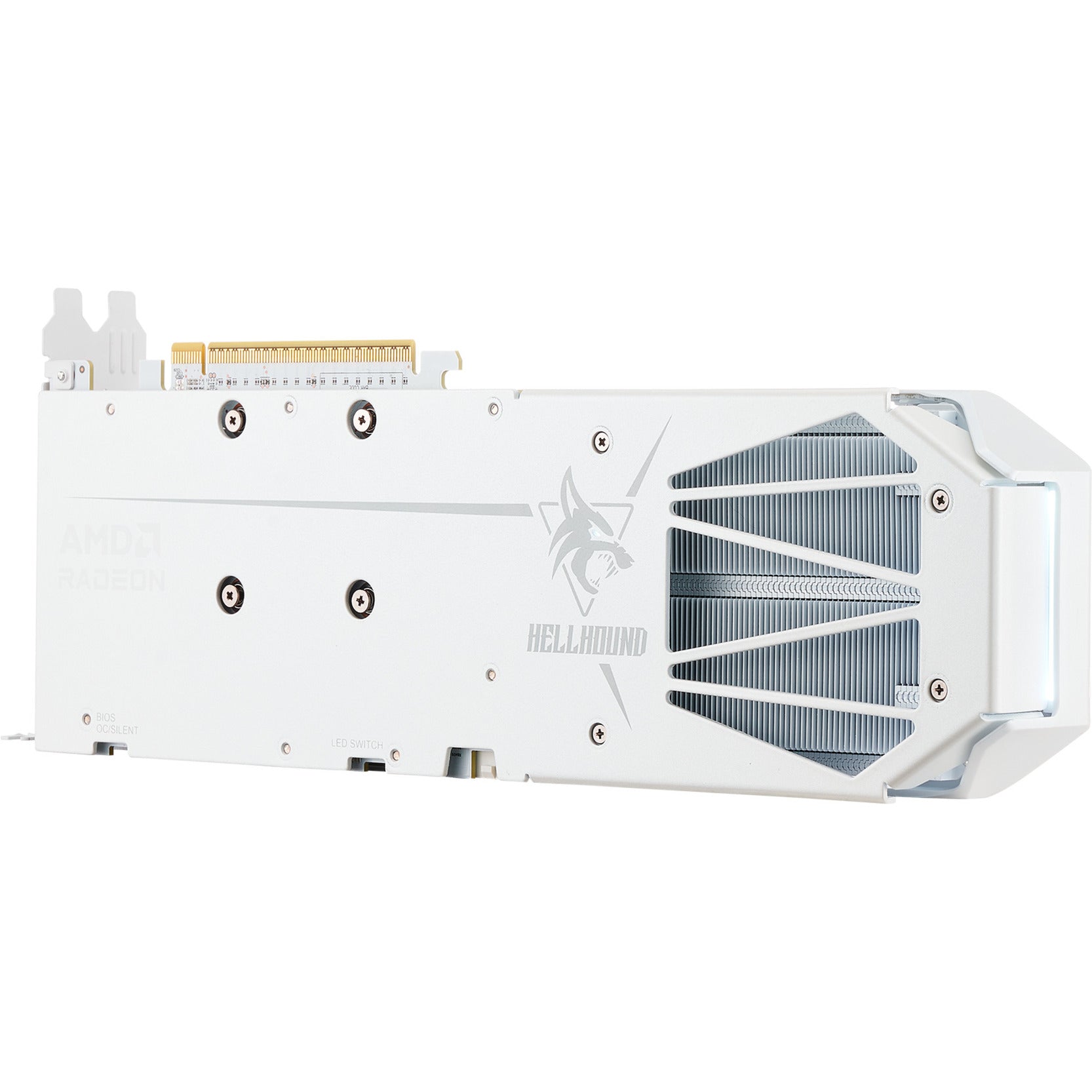 Powercolor radeon rx 9060 xt hellhound spectral white 16g grafische kaart (wit, rdna4, gddr6, 2x displayport, 1x hdmi 2.1)