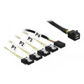 DeLOCK Mini SAS HD SFF-8643 > 4x SATA 7 Pin Reverse + Sid