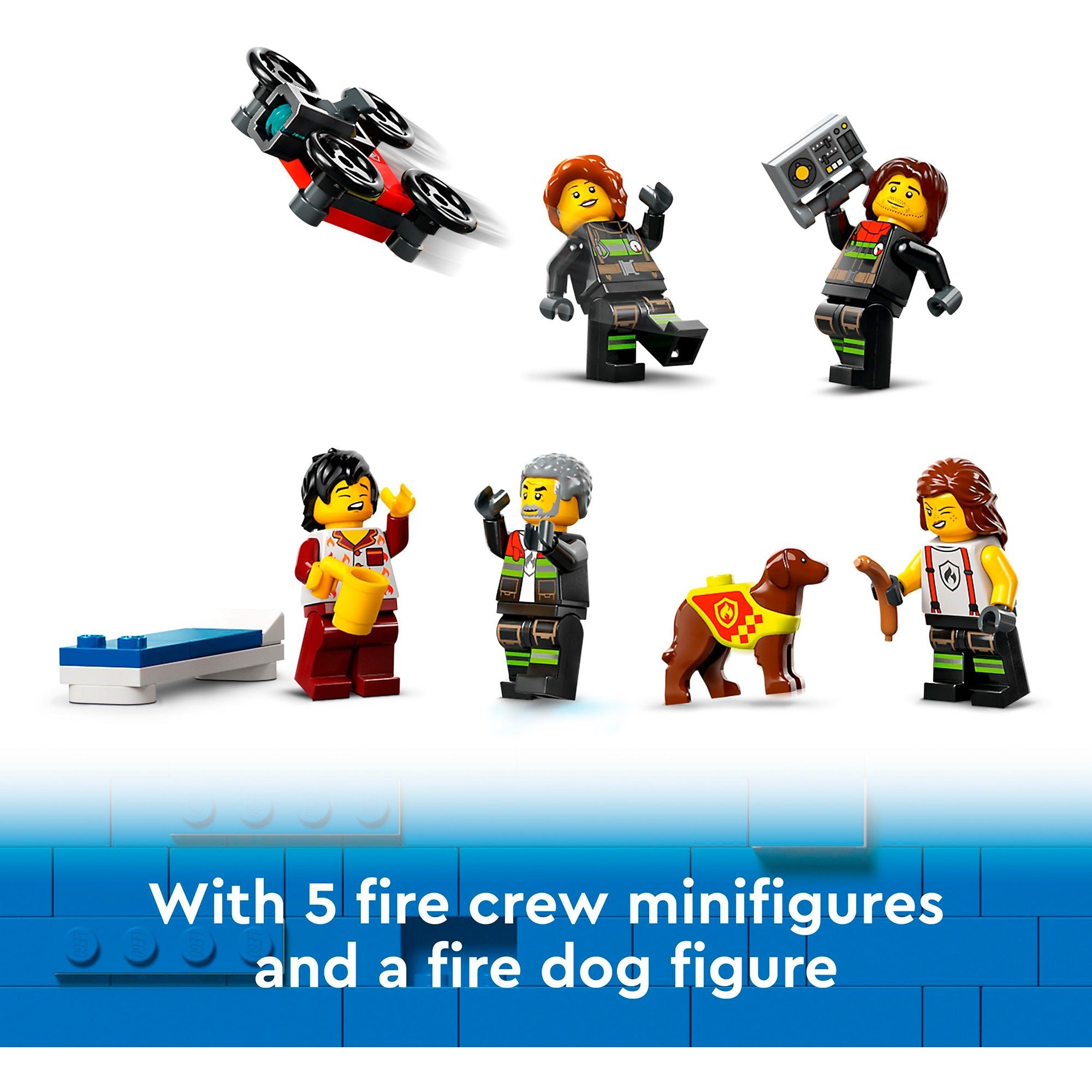 LEGO City 60414 Feuerwache und Feuerwehrauto