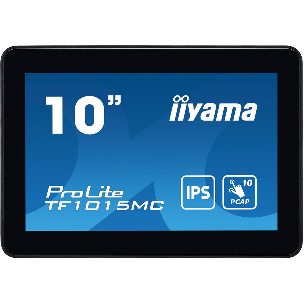Iiyama prolite tf1015mc-b3 10.1 touchscreen monitor (zwart, hdmi, displayport, vga, usb-b, rj-45)