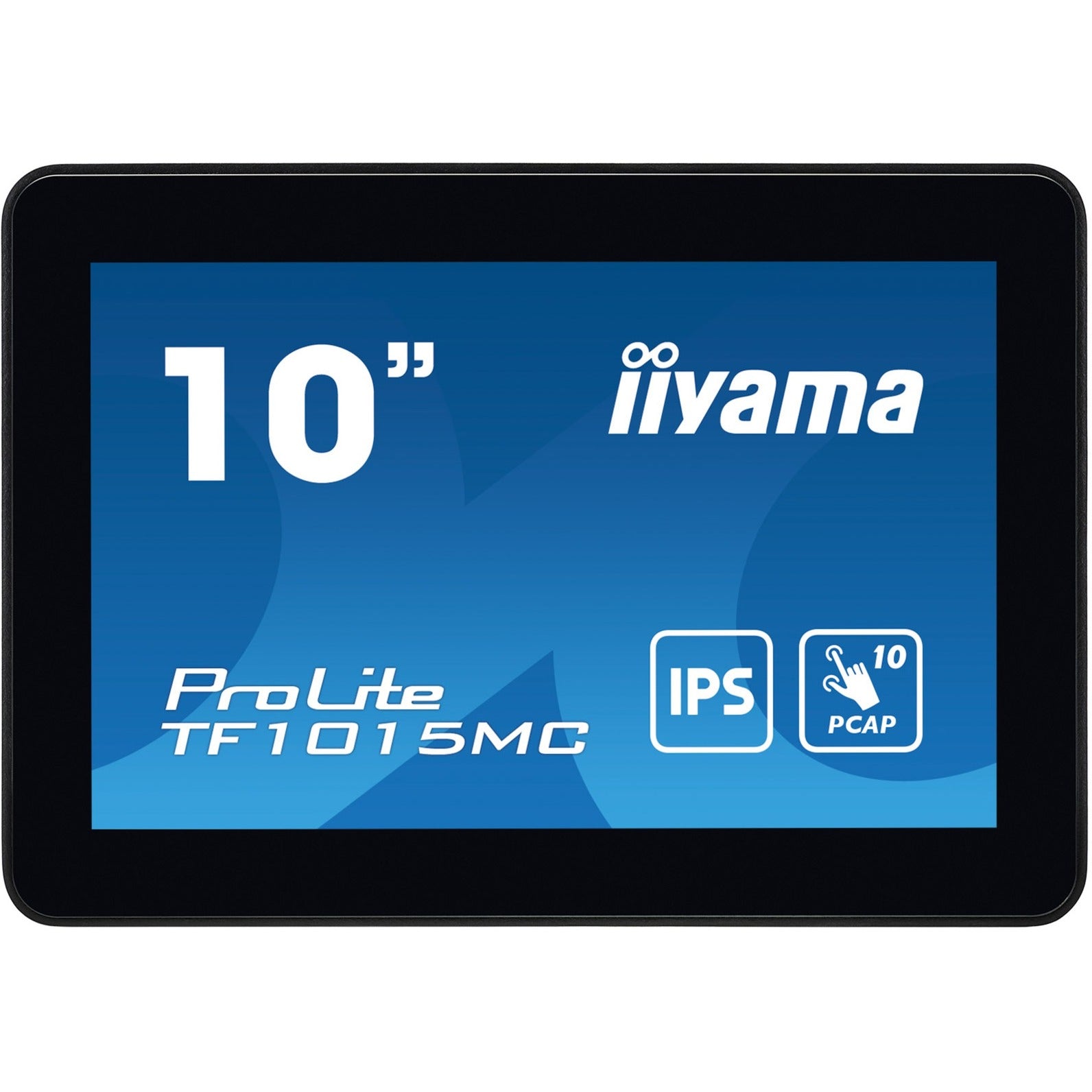 Iiyama prolite tf1015mc-b3 10.1 touchscreen monitor (zwart, hdmi, displayport, vga, usb-b, rj-45)
