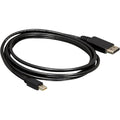Delock mini-displayport > displayport adapter (zwart, 3 meter)