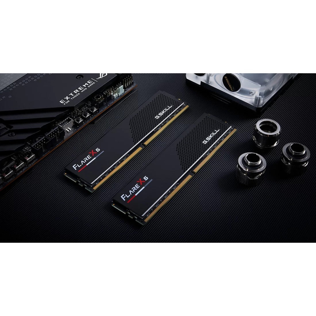 G.skill 32 gb ddr5-6400 (2x 16 gb) dual-kit werkgeheugen (zwart, f5-6400j3239g16gx2-fx5, expo)