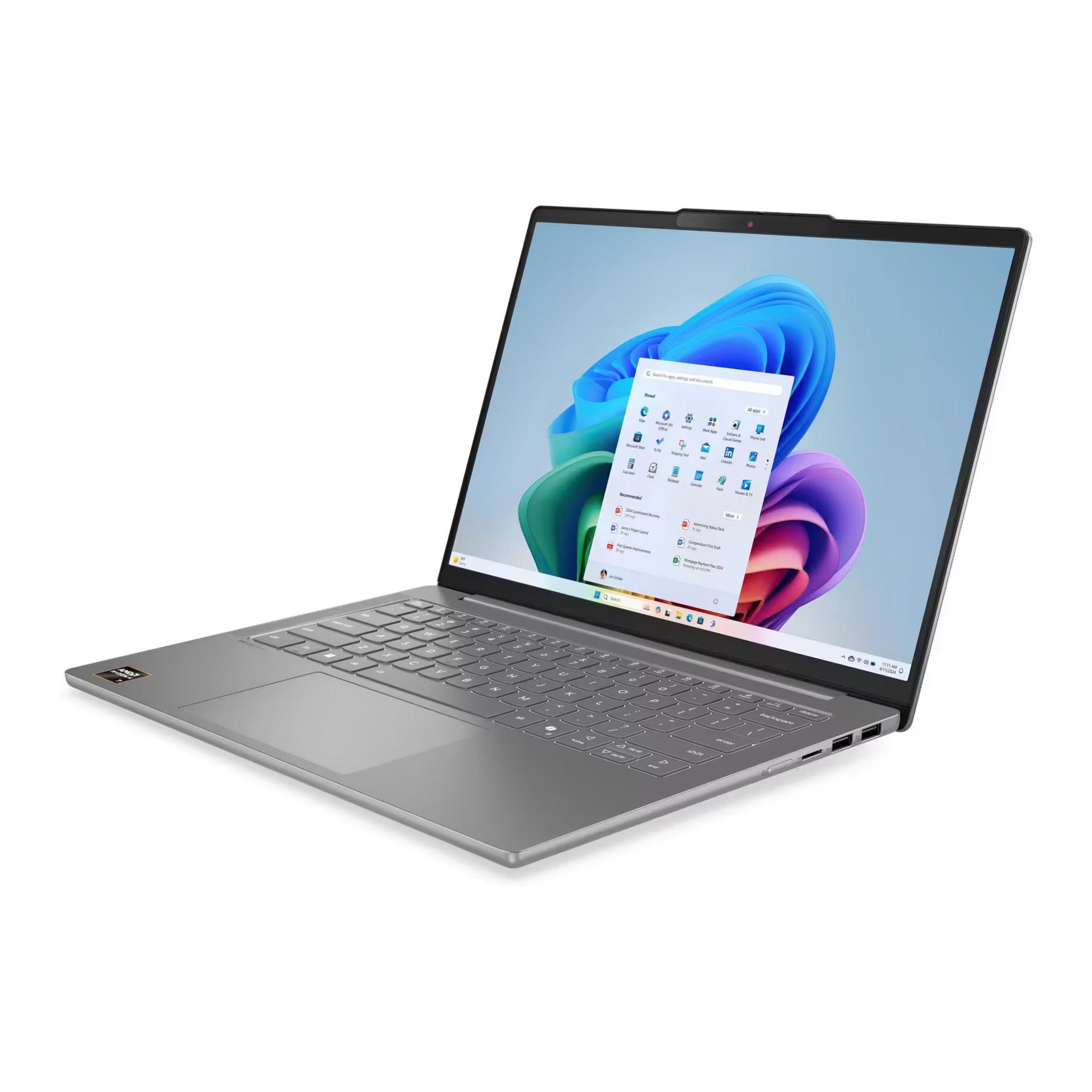 Lenovo ideapad slim 5 14akp10 (83hx00damh) 14 copilot+ laptop (grijs | ryzen ai 5 330 | amd radeon 820m graphics | 16 gb | 512 gb ssd)