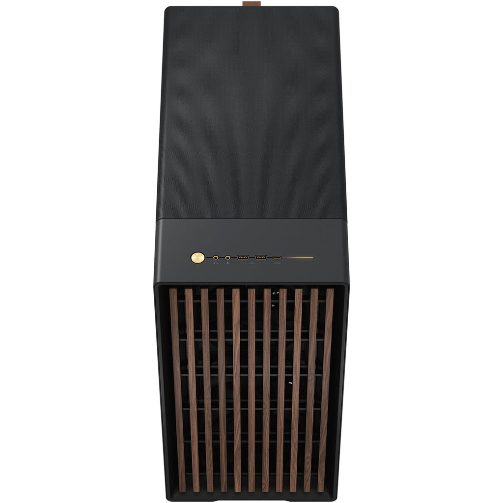 Fractal design north xl midi tower behuizing (zwart houtkleur | 2x usb-a | 1x usb-c)