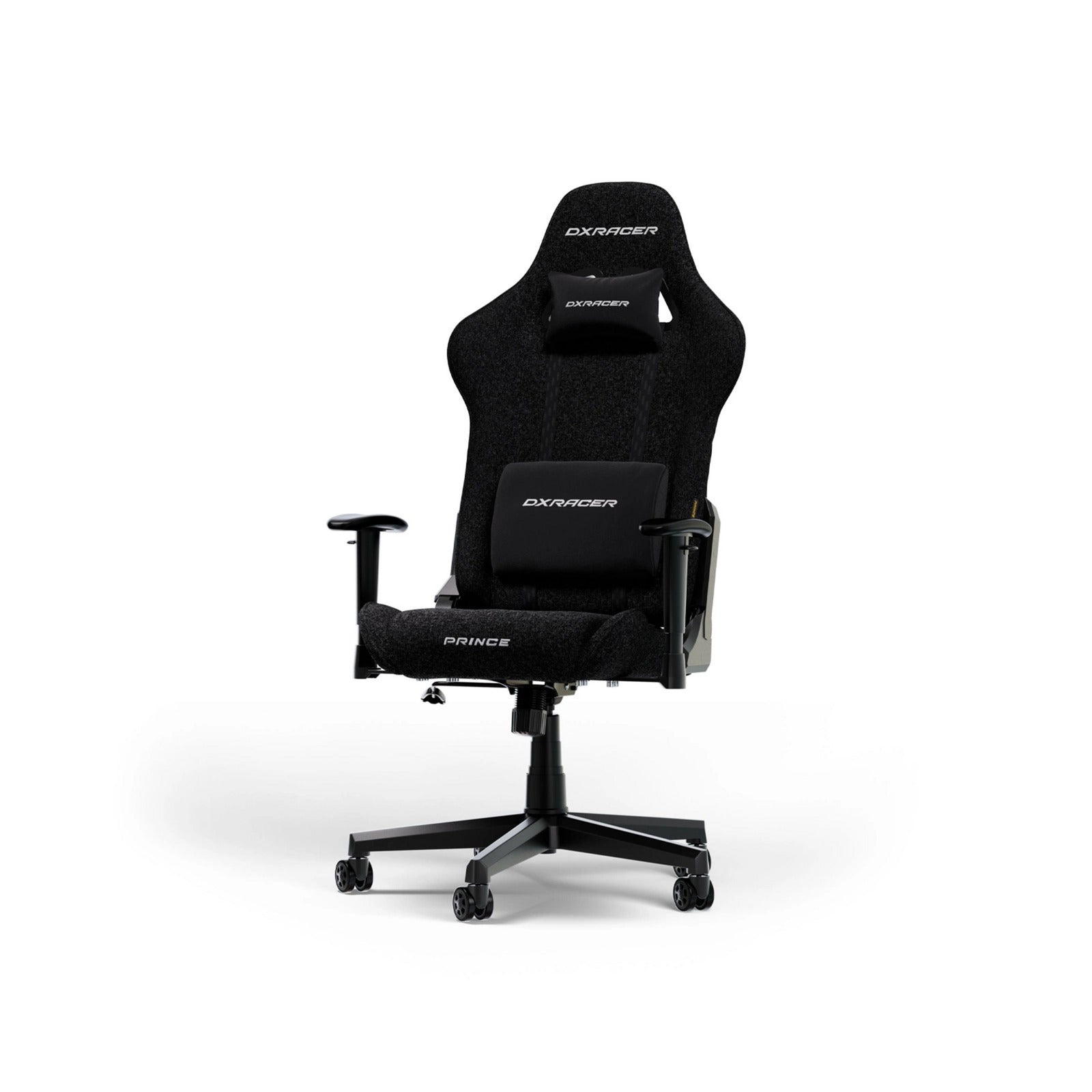 Dxracer prince l black fabric gamestoel (zwart)