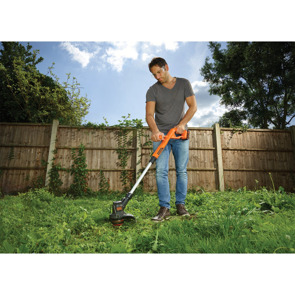 Black+decker accu grastrimmer st182320 (oranje, accu inbegrepen)