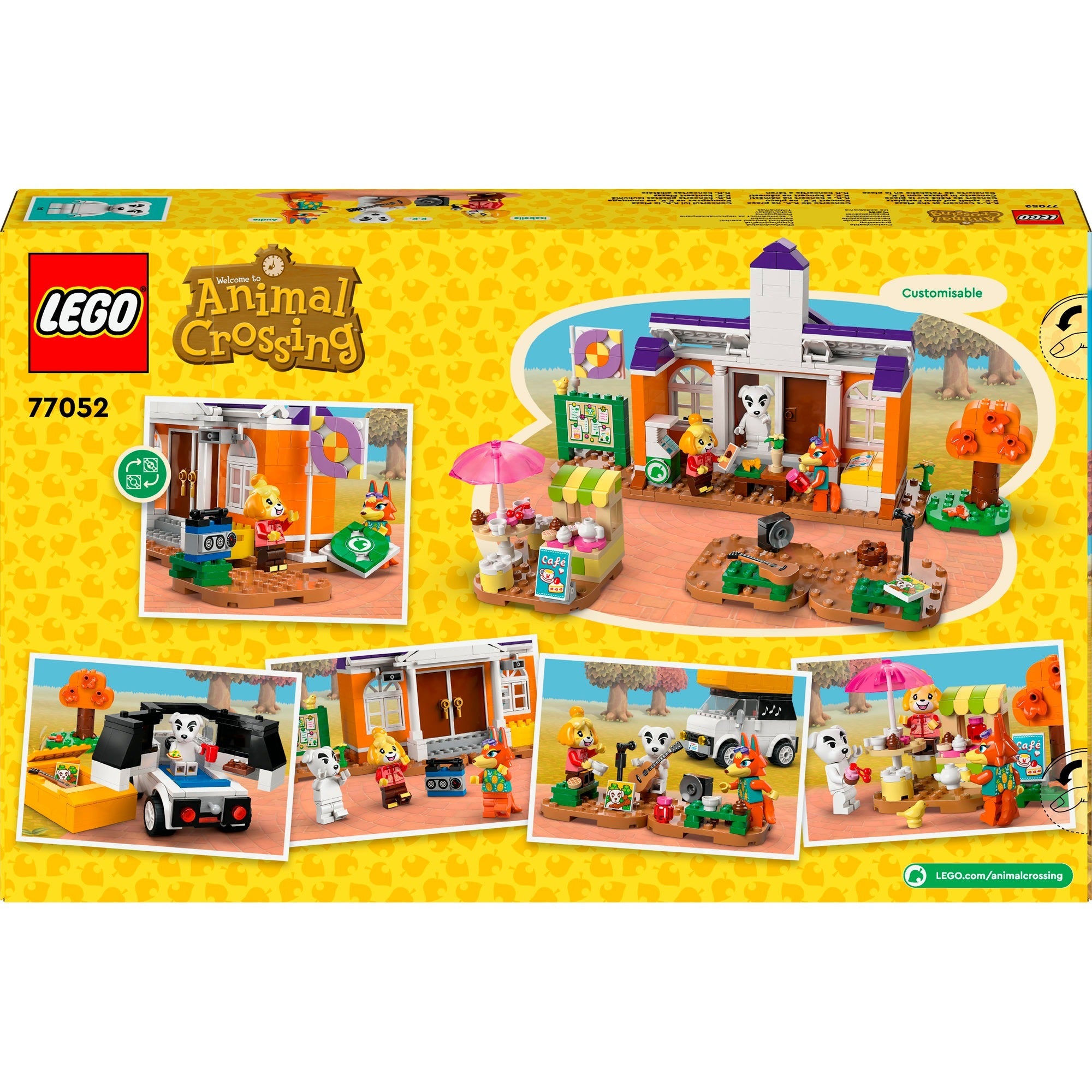 Lego animal crossing - k.k.'s pleinconcert constructiespeelgoed (77052)