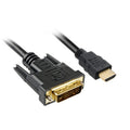 Sharkoon hdmi > dvi-d adapter (zwart, 2 meter, dual-link)