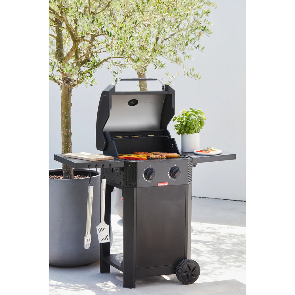 Barbecook luca 210 gasbarbecue met zijtafels (zwart)