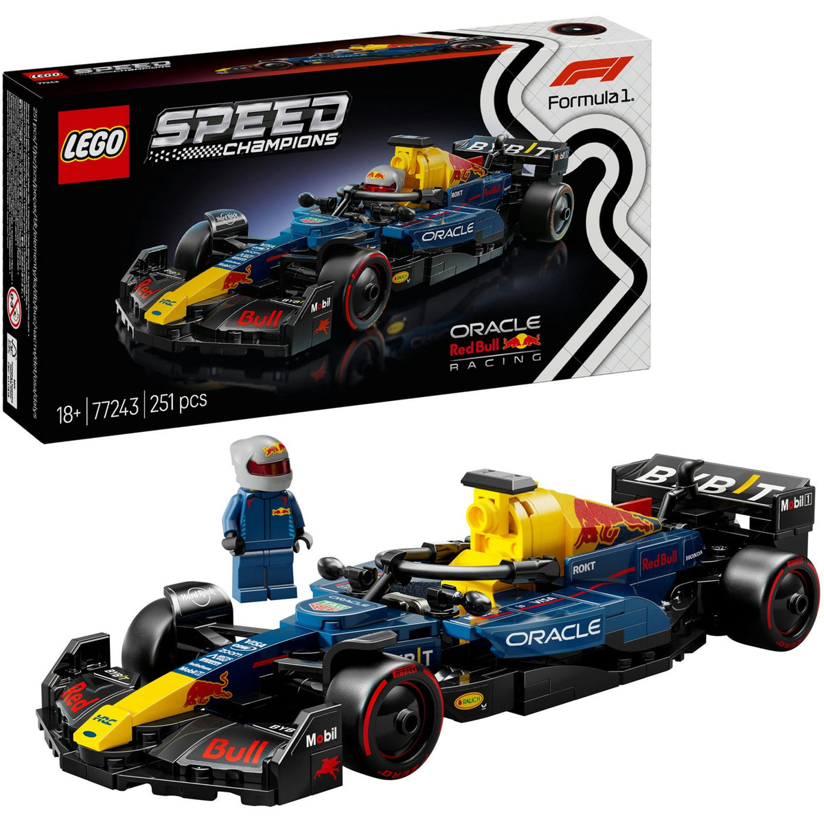 LEGO Speed ​​Champions 77243 Oracle Red Bull Racing RB20 F1 Rennwagen