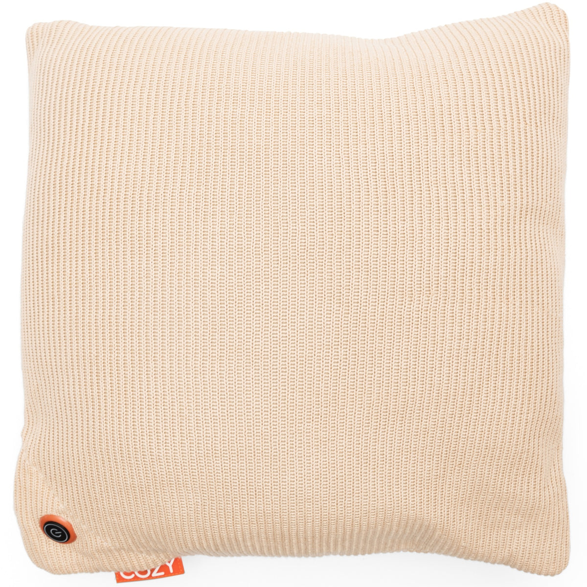 Cozy una knitted 45 x 45 cm draadloos warmtekussen (lichtbeige, powerbank 5000 mah)