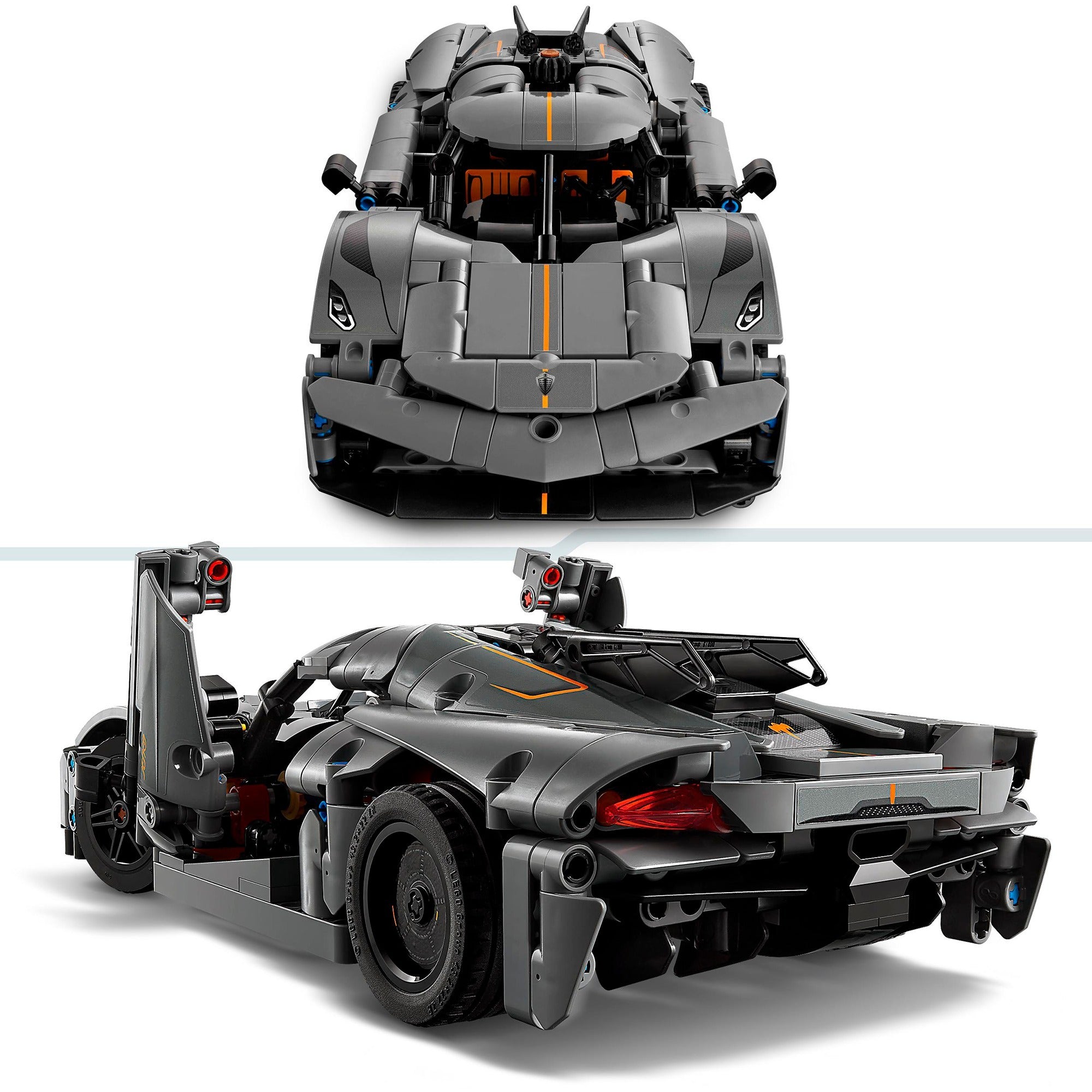 Lego Technic 42173 Koenigsegg Jesko Absolut Gray Hypercar
