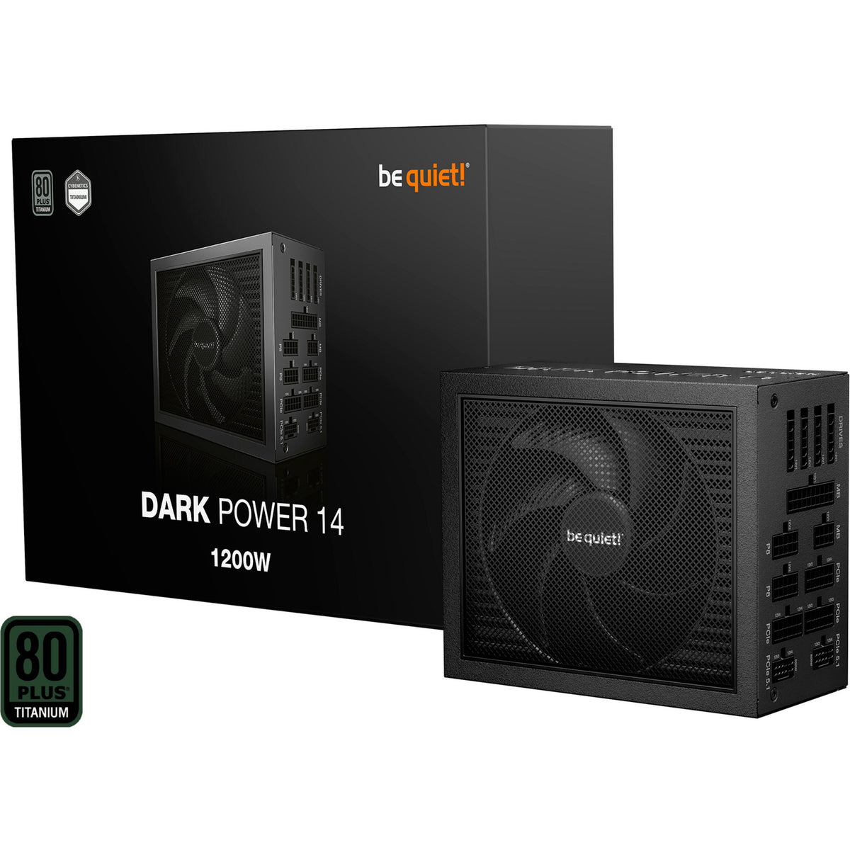Be quiet! dark power 14 modulaire 1200 watt voeding (zwart, 2x 12v-2x6, 4x pcie)