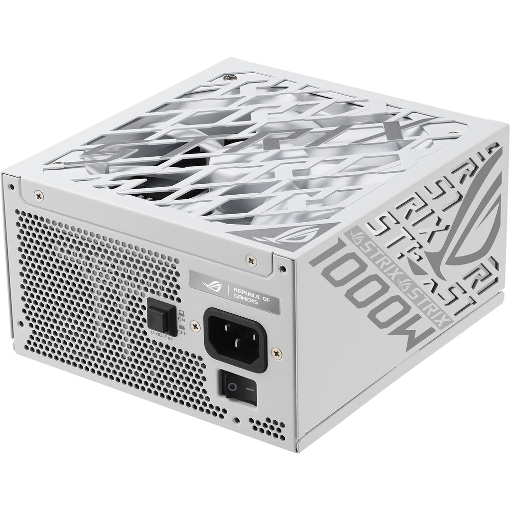 Asus rog strix platinum white edition modulaire 1000 watt voeding (wit, 1x 12v-2x6, 4x pcie)