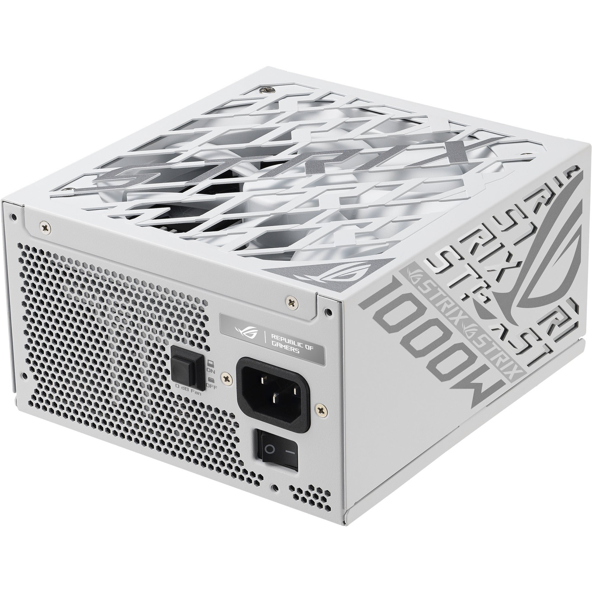 Asus rog strix platinum white edition modulaire 1000 watt voeding (wit, 1x 12v-2x6, 4x pcie)
