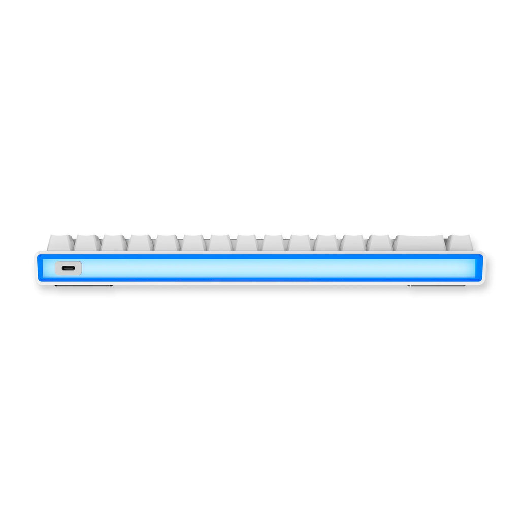 Mchose ace 68 air hall effect magnetic switch gaming keyboard (wit, us lay-out (qwerty), kailh magnetic god, 65%, rgb, hot swap, pbt keycaps, usb-c, hall effect sensor)