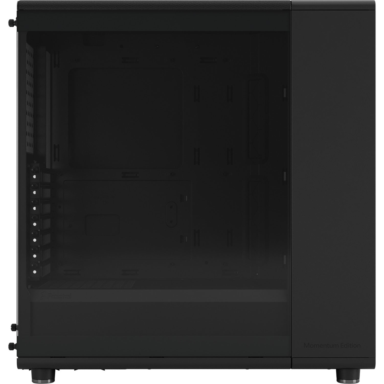 Fractal design north momentum edition midi tower behuizing (zwart houtkleur | 2x usb-a | 1x usb-c | tempered glass)