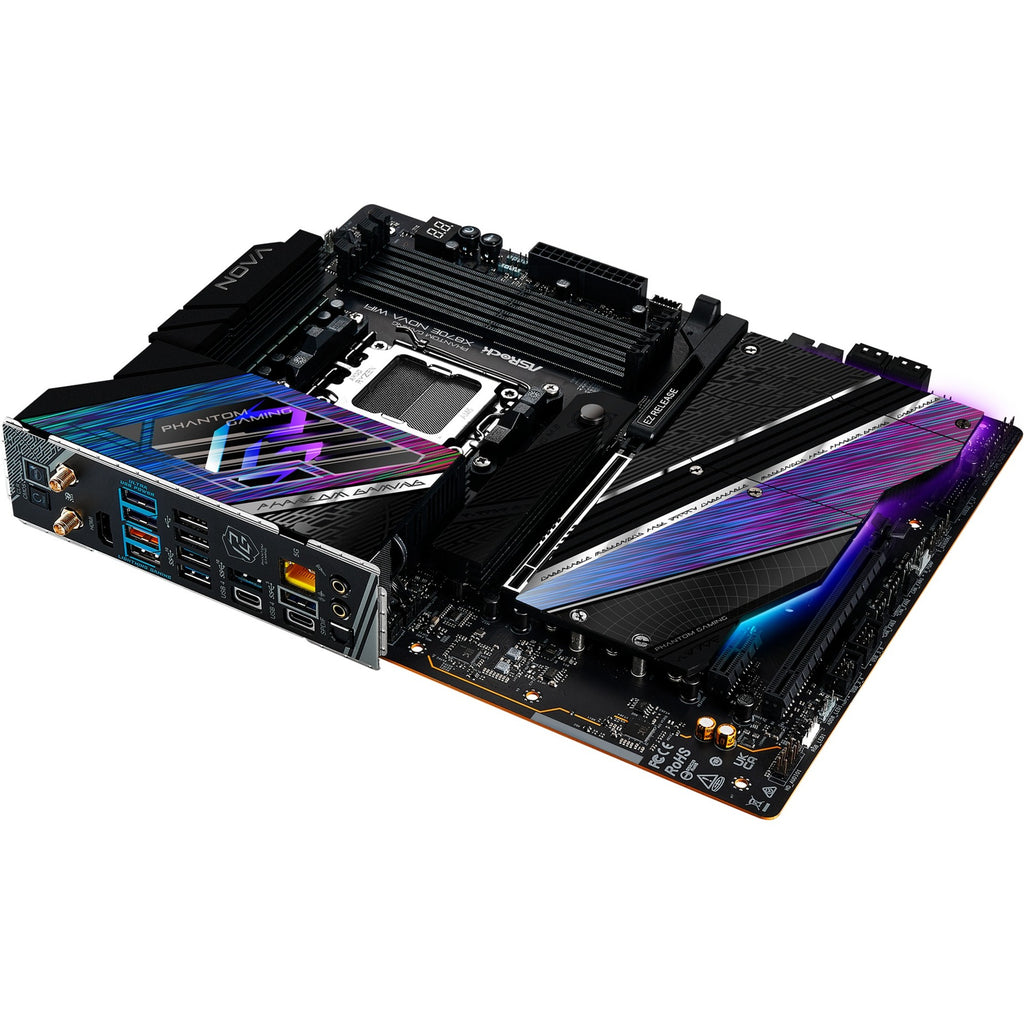 Asrock x870e nova wifi socket am5 moederbord (raid, 5 gb-lan, wi-fi 7, bt, e-atx)