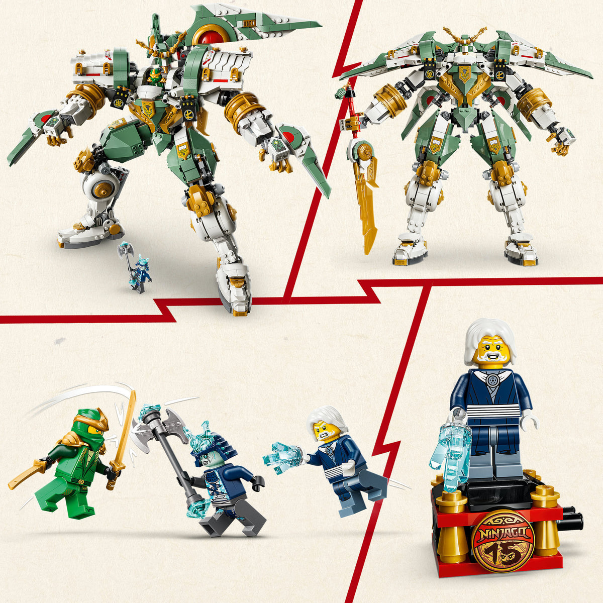 Lego ® ninjago® 15-jarig jubileum: lloyds reusachtige mecha speelgoed 71860