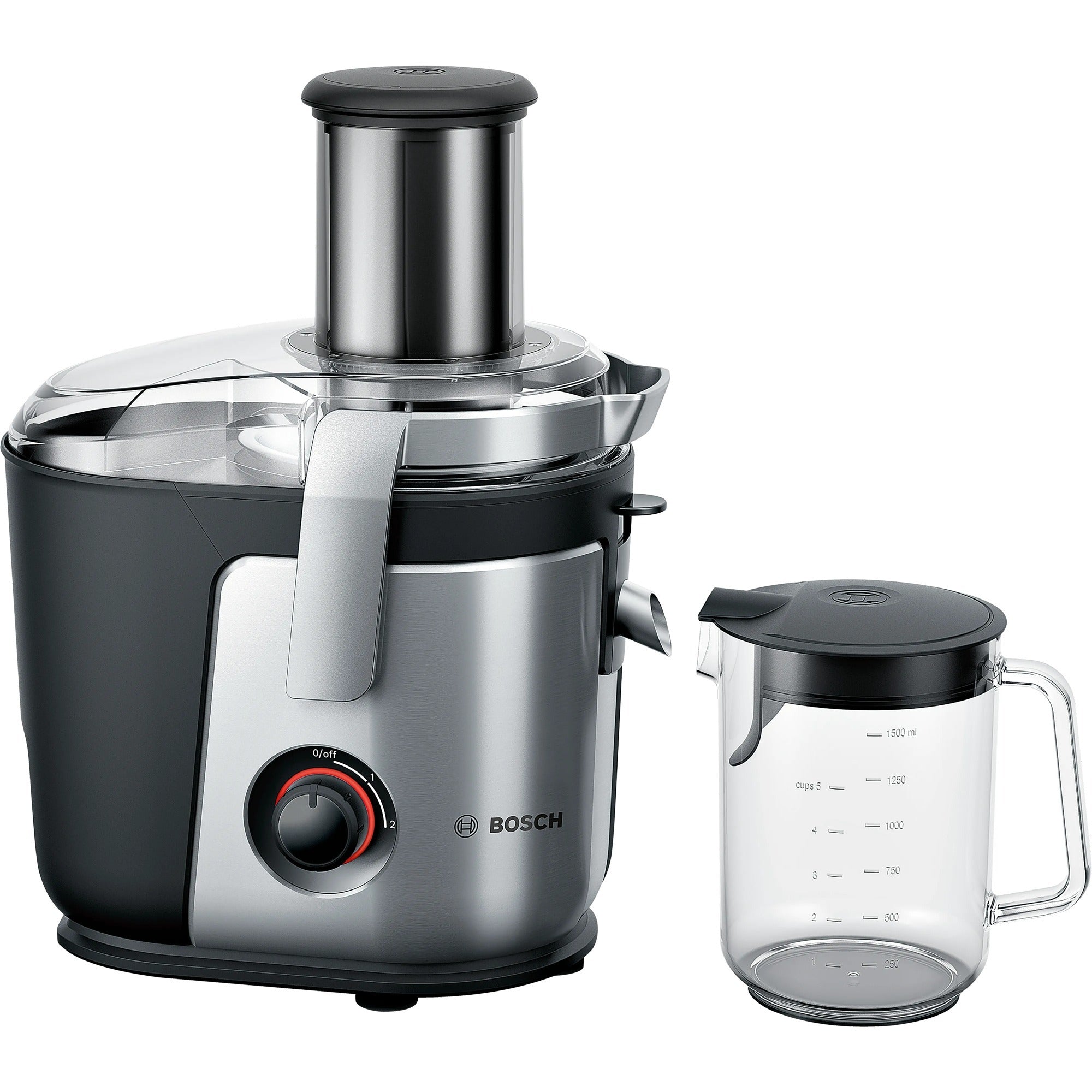 Bosch sapcentrifuge vitajuice 4 1000 w (zilver zwart)