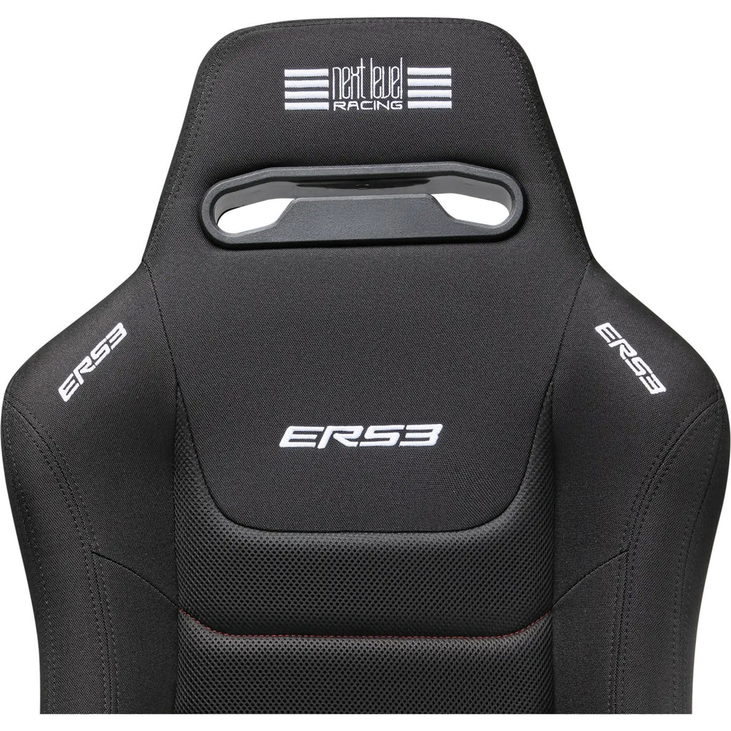 Next level racing ers3 elite reclining seat - fabric simaero mesh edition racestoel (zwart)