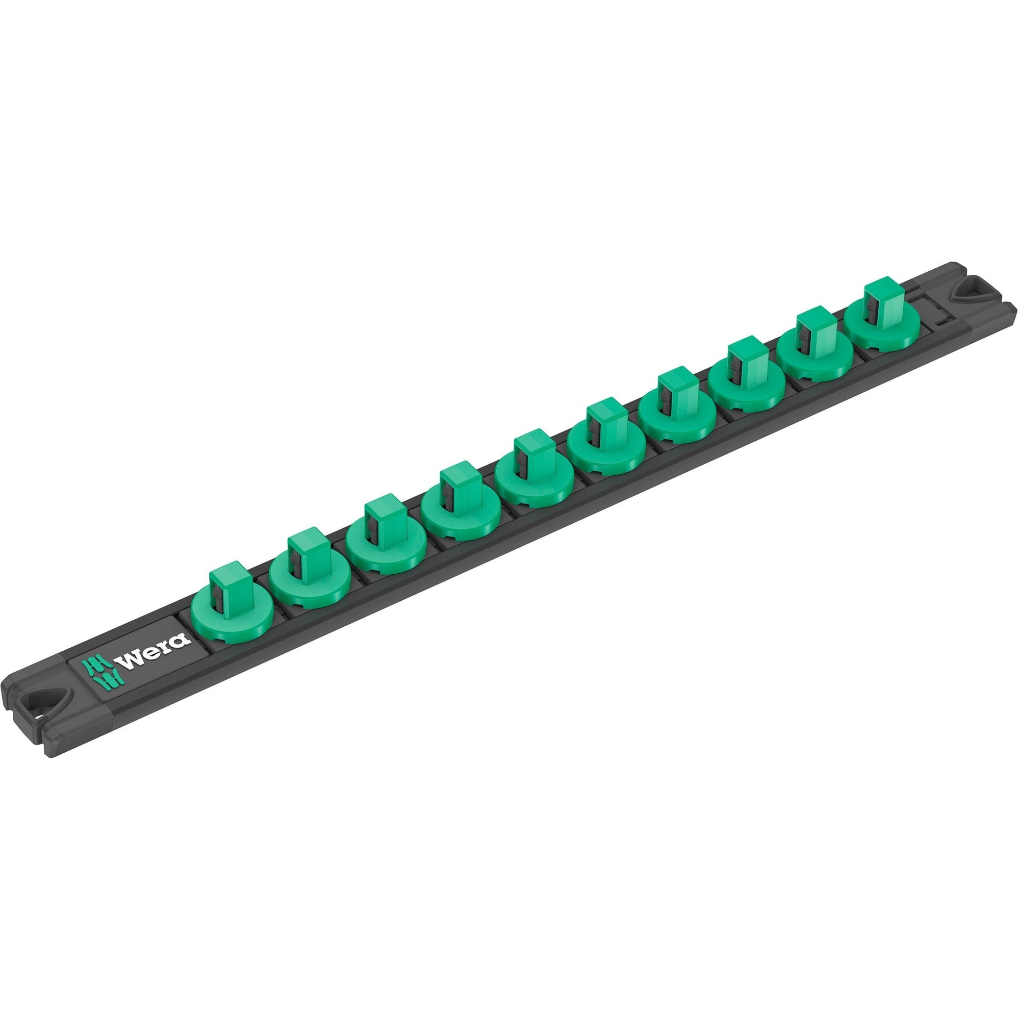 Wera 9608 dop-magneetstrip b impaktor imperial 1 dopsleutel (zwart groen, 9‑delig)