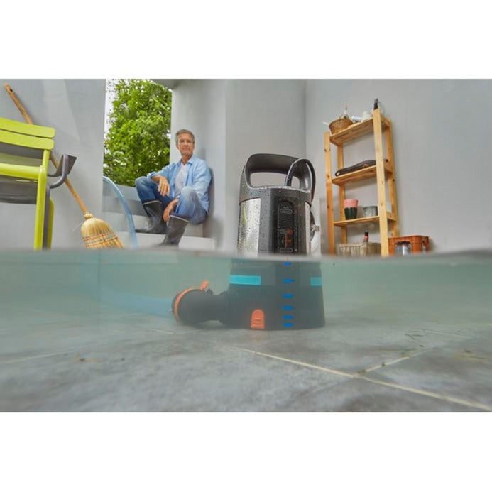 Gardena dompelpomp aquasensor 17000 rvs zwart blauw oranje